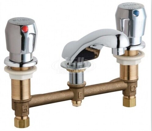 Chicago Faucets 404 V665abcp Concealed Hot And Cold Water Metering